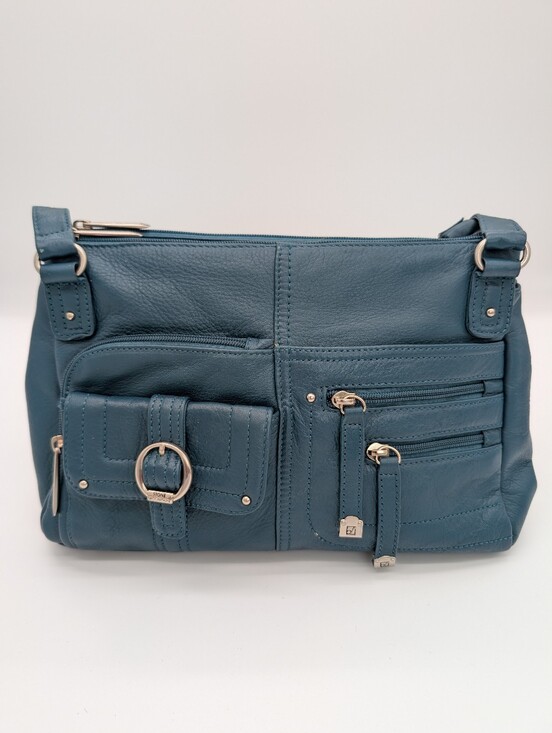 Stone Mountain USA Handbags - Stone Mountain Genuine Leather Shoulder Bag Purse Multiple Pockets Y2K